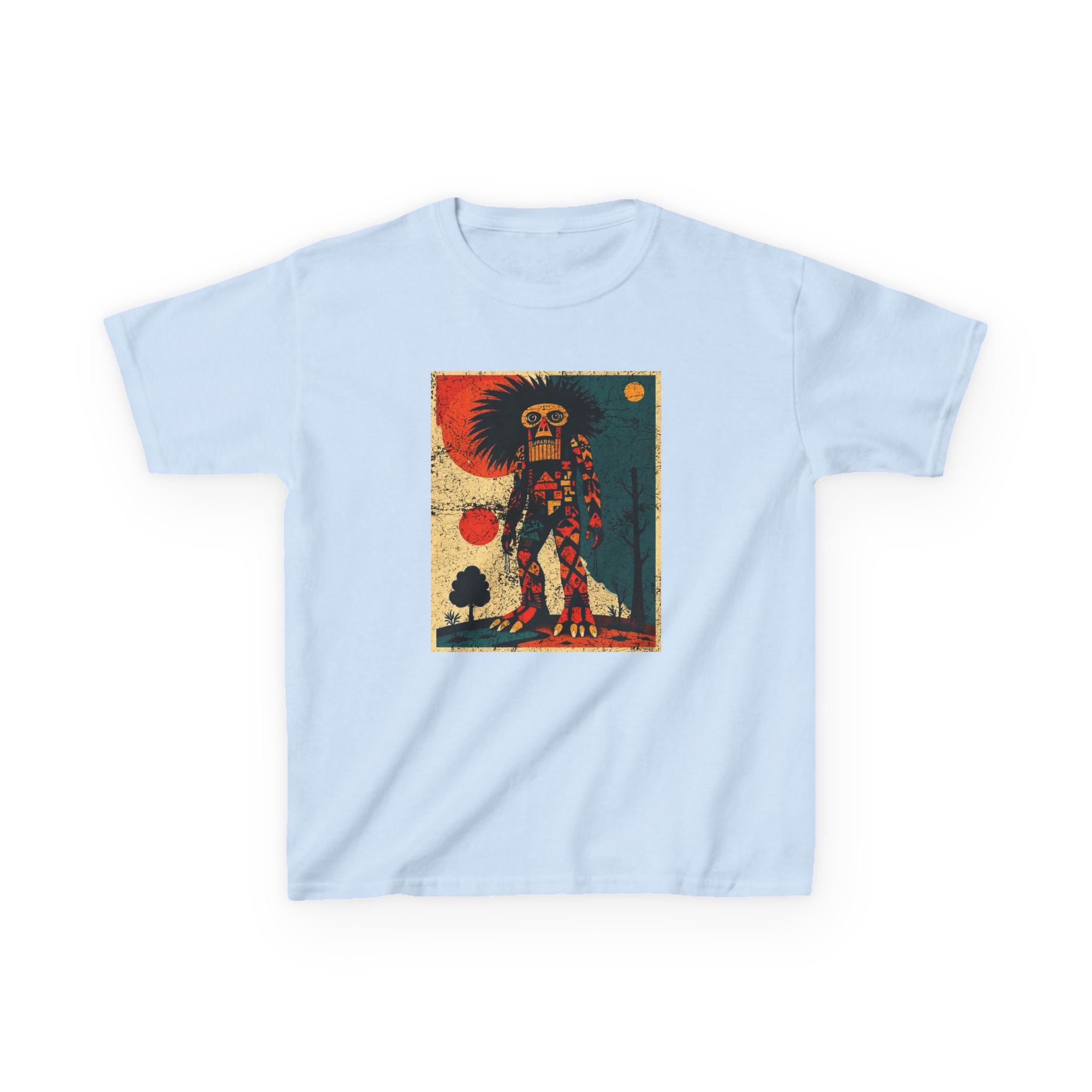 Abstract Bigfoot Shaman Shirt - Tribal Cryptid Graphic Tee - Image 11