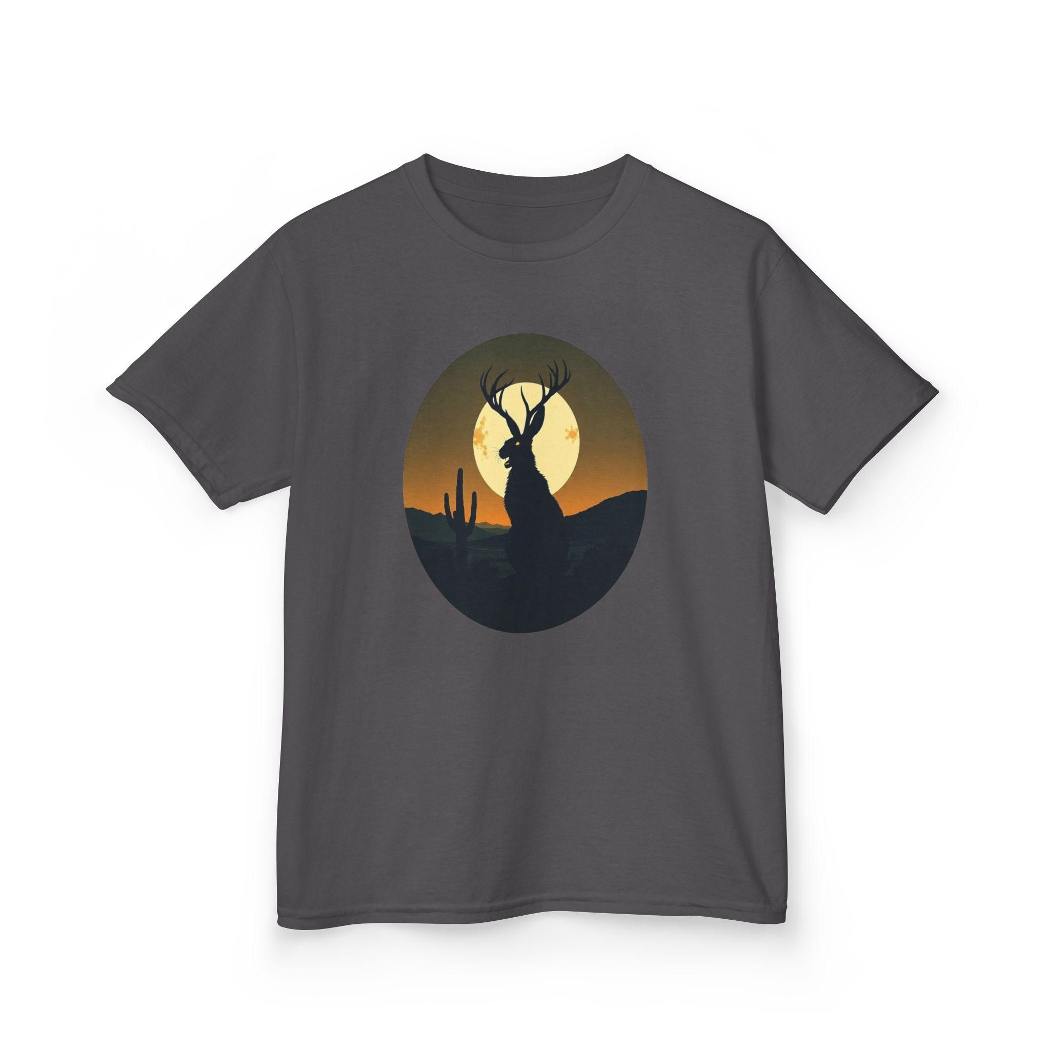 Mystic Jackalope Desert Moon Shirt - Surreal Cryptid Graphic Tee - Image 22