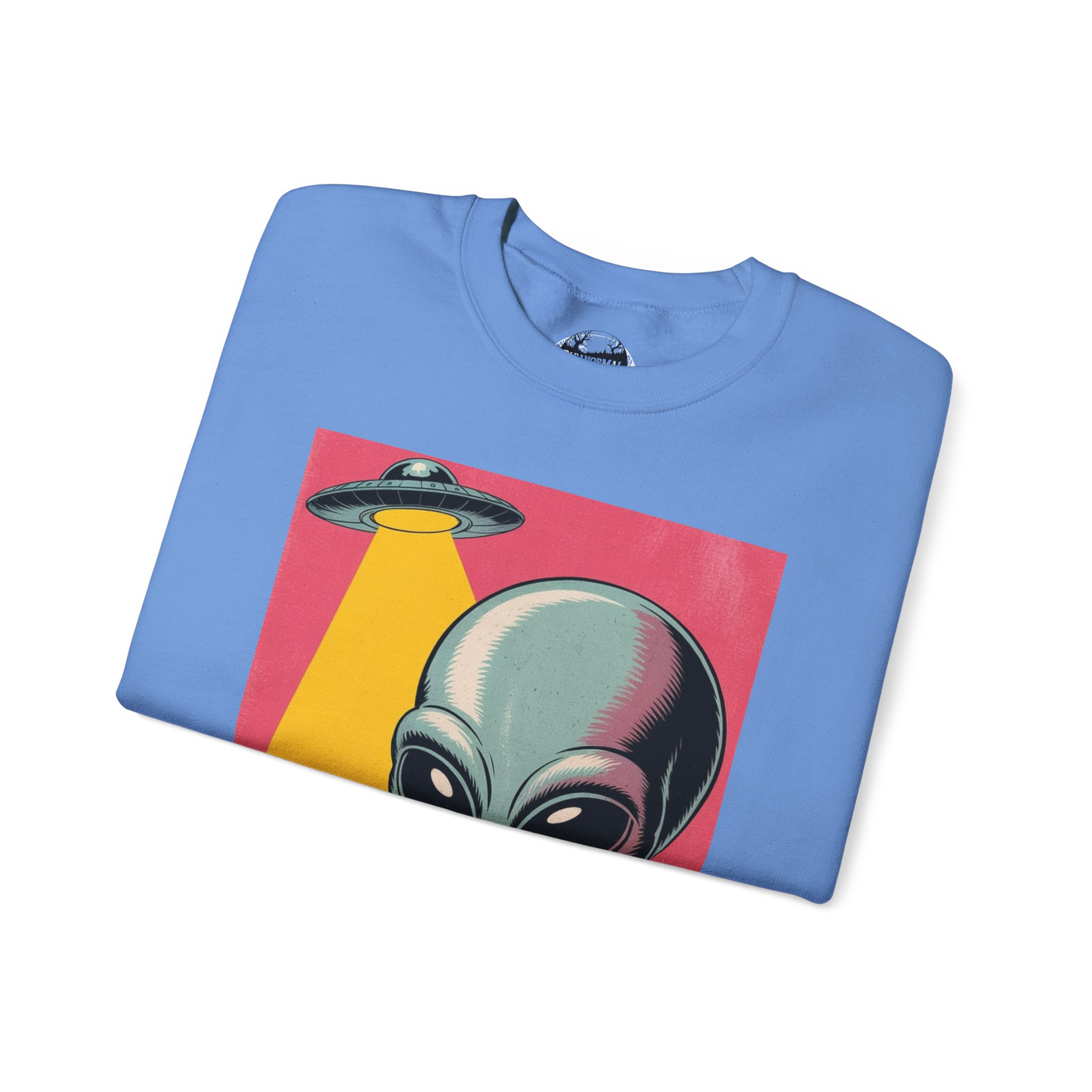 Alien Greeting Crewneck Sweatshirt — Retro UFO Art - Image 23