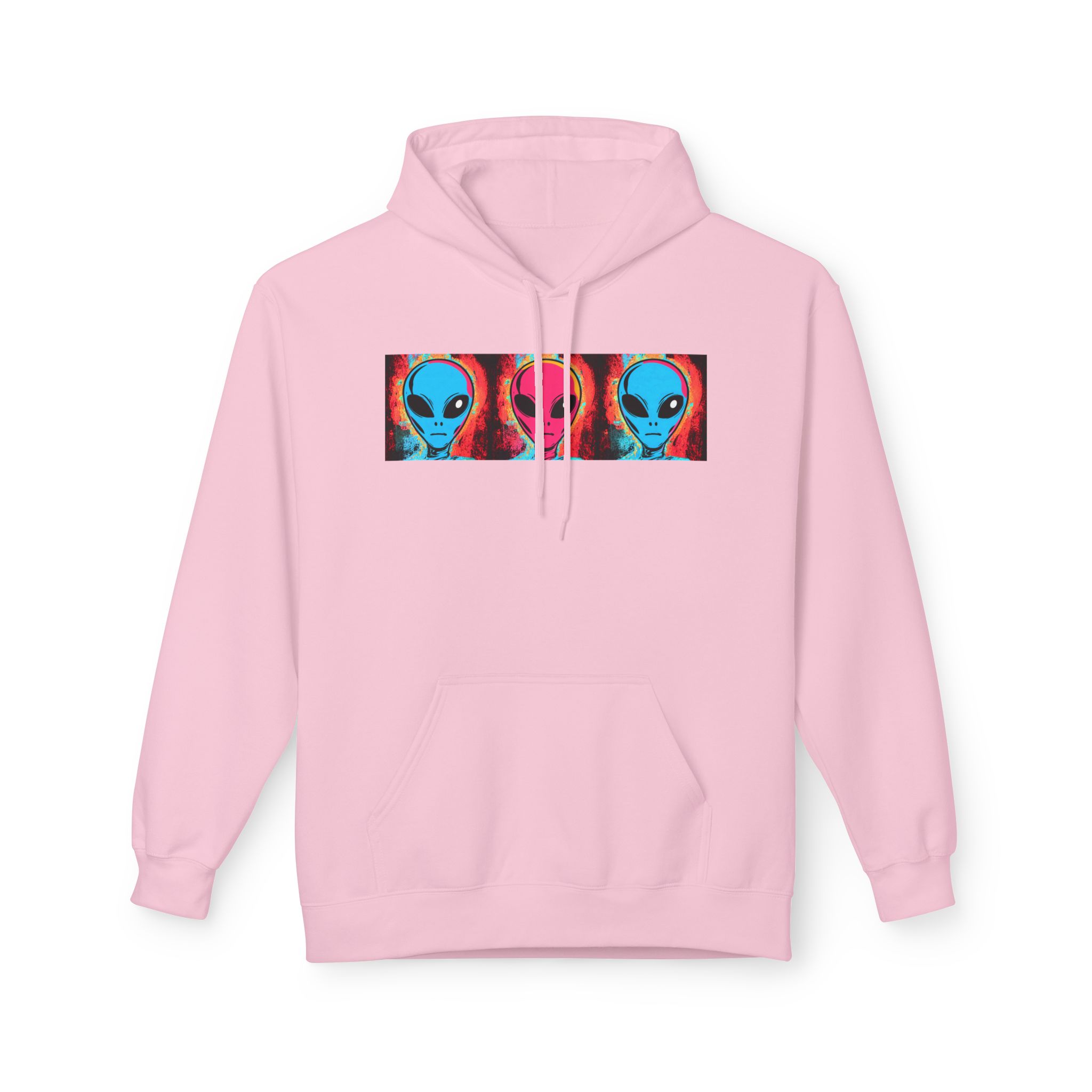 Alien Triptych Hoodie — Retro Psychedelic Extraterrestrial Graphic Pullover - Image 32