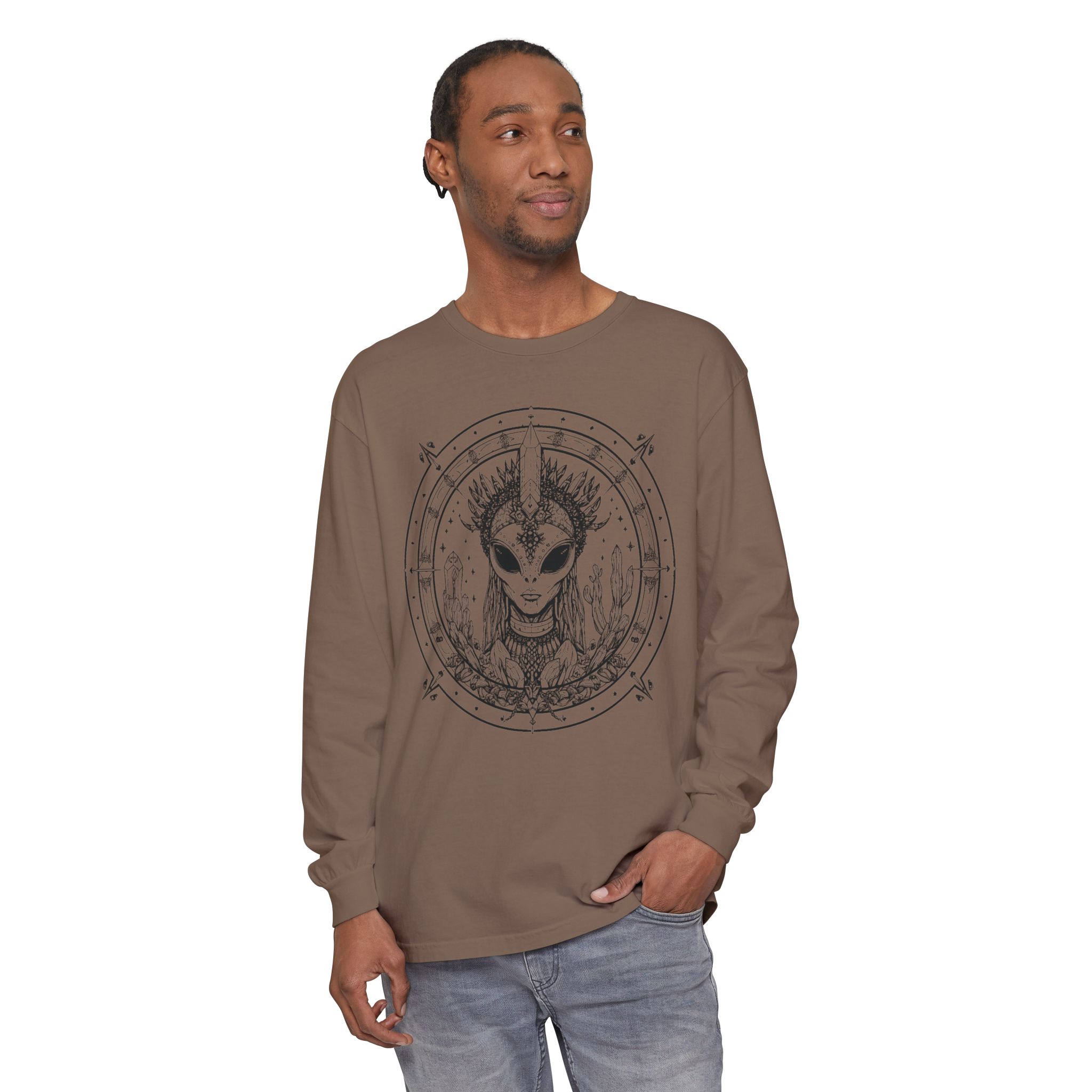 Alien Queen Mandala Long Sleeve Tee - Image 14