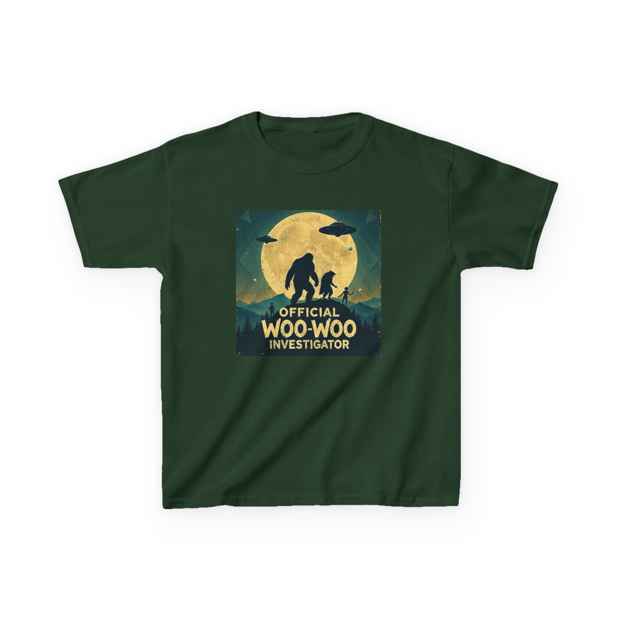 Official Woo-Woo Investigator Shirt - Retro UFO and Bigfoot Cryptid Tee - Image 8