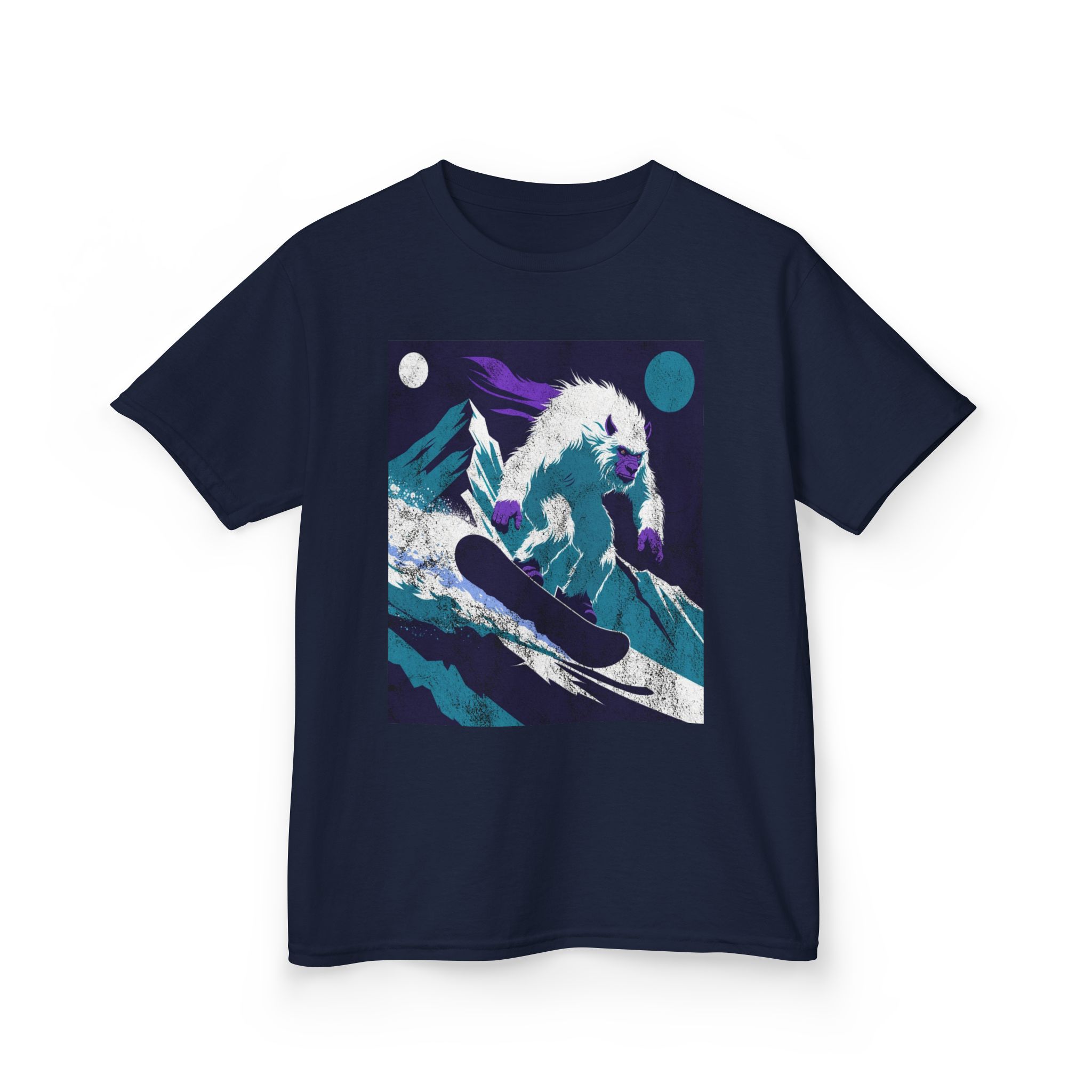 Kids Yeti Descent T-Shirt — Yeti's Descent Graphic Tee - Image 18