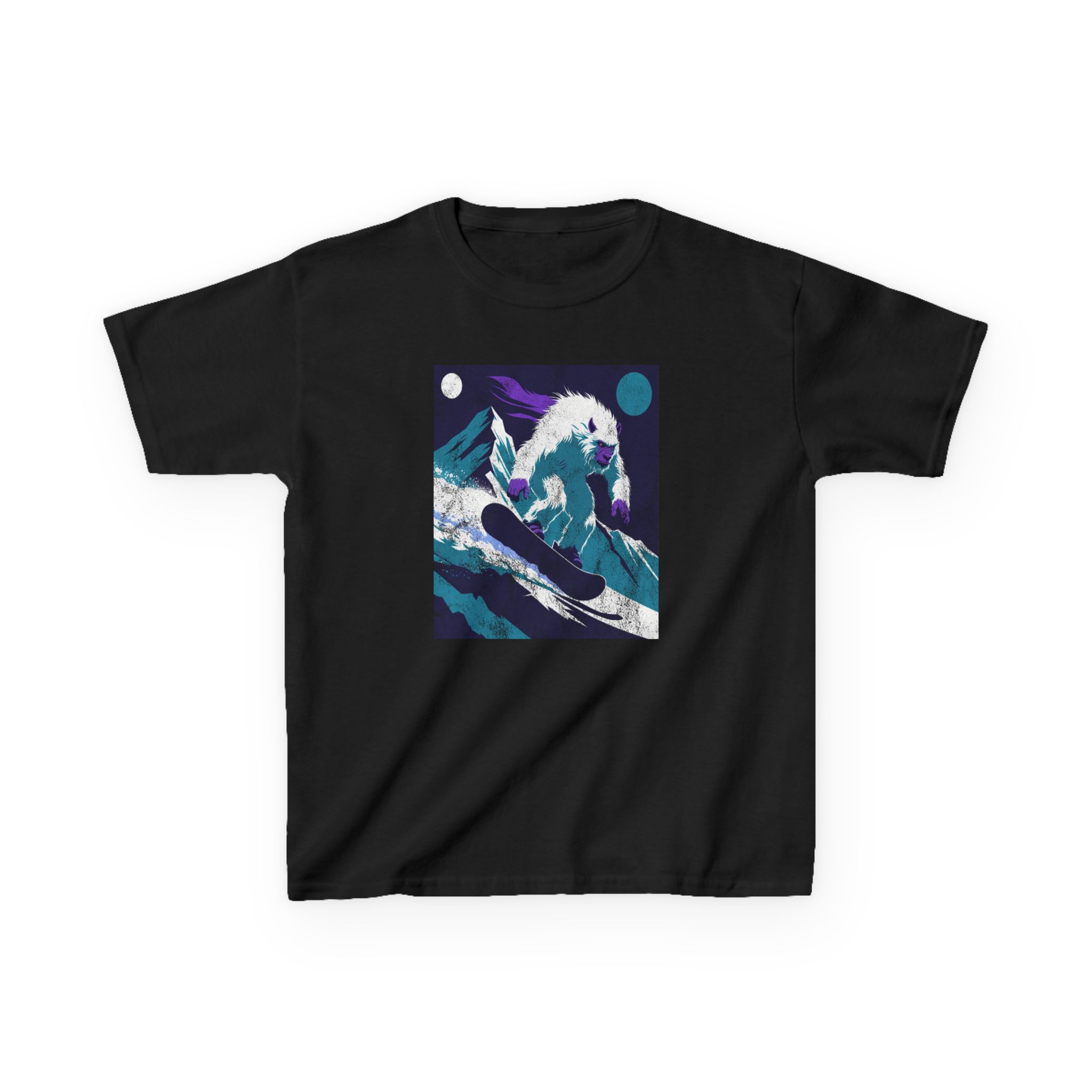 Kids Yeti Descent T-Shirt — Yeti's Descent Graphic Tee - Image 3