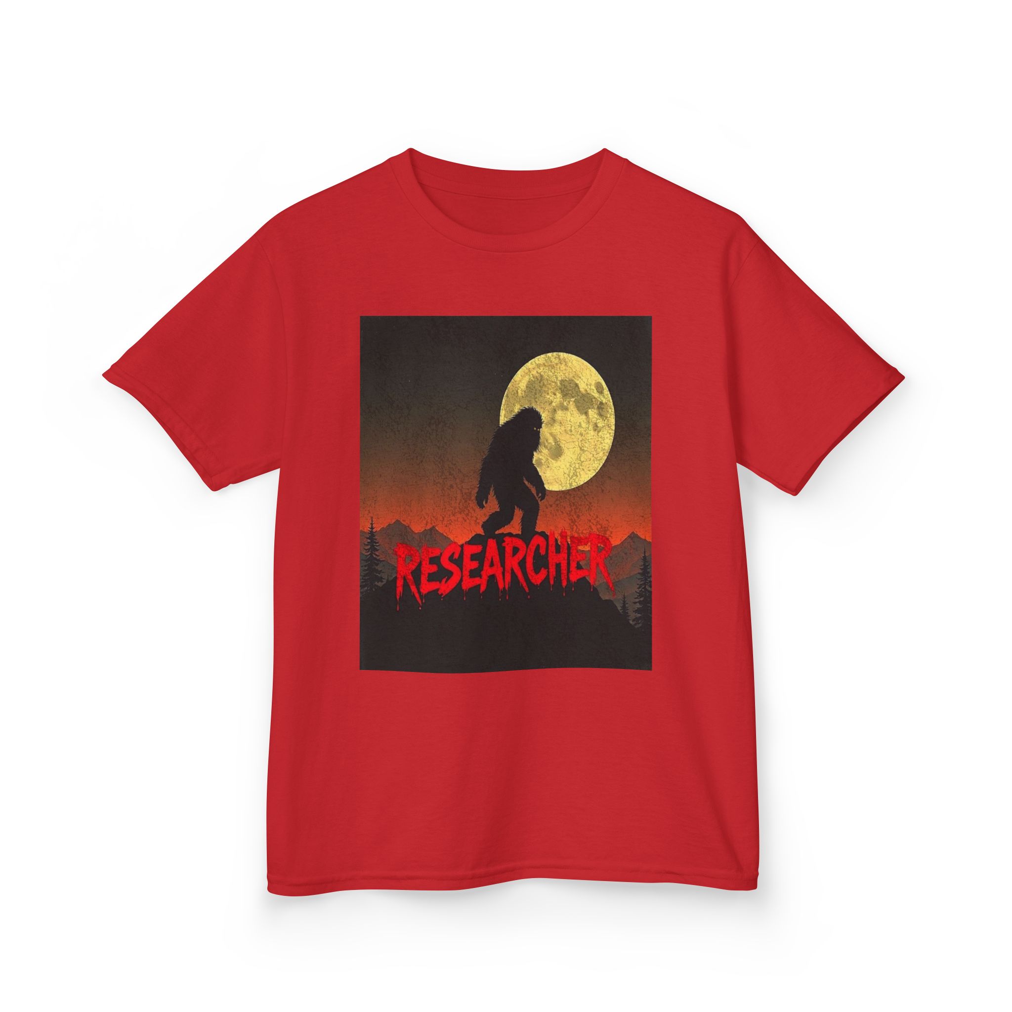 Bigfoot's Night Watch Kid's Heavy T-Shirt - Image 28
