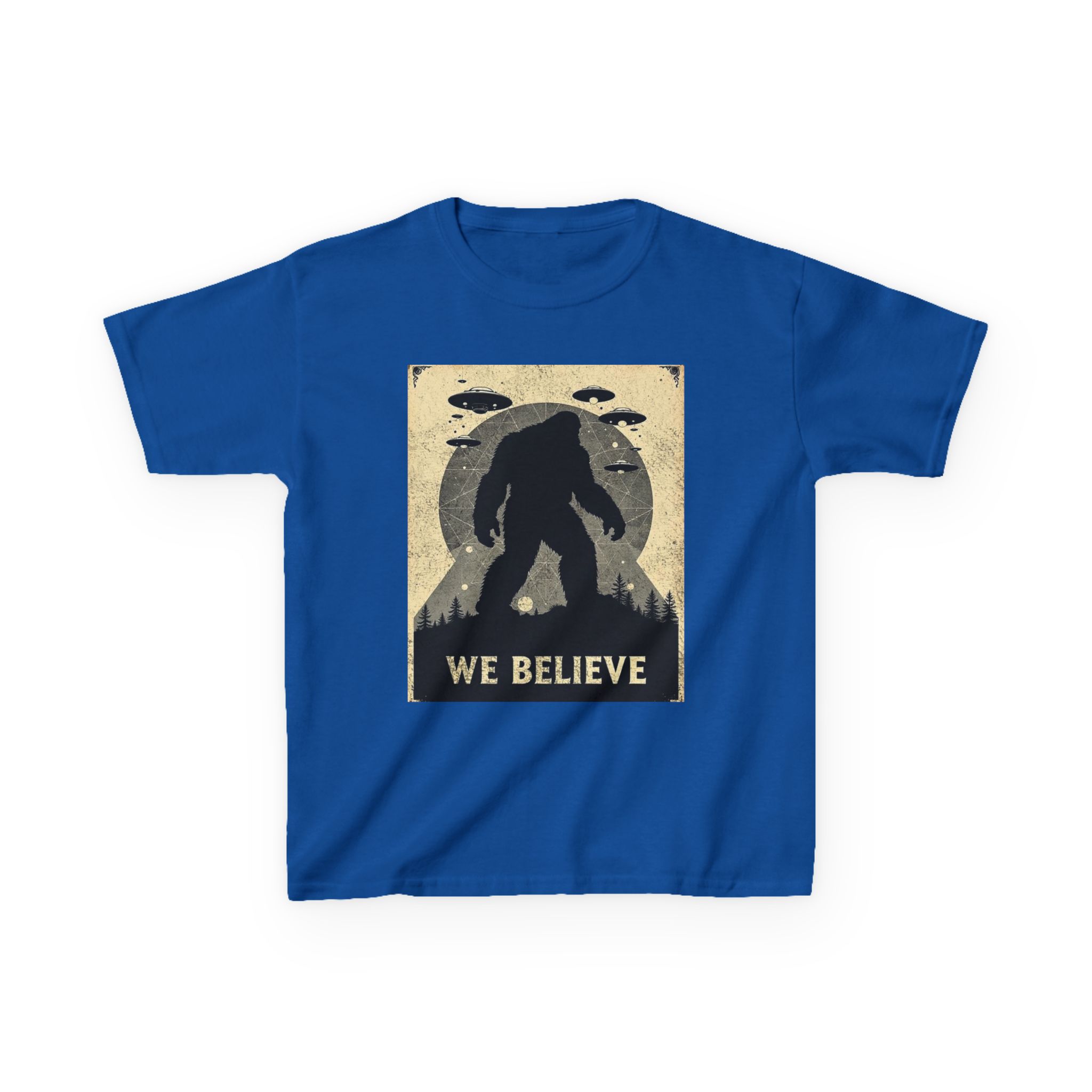 Sasquatch Skywatch Kid's Heavy T-Shirt - Image 13