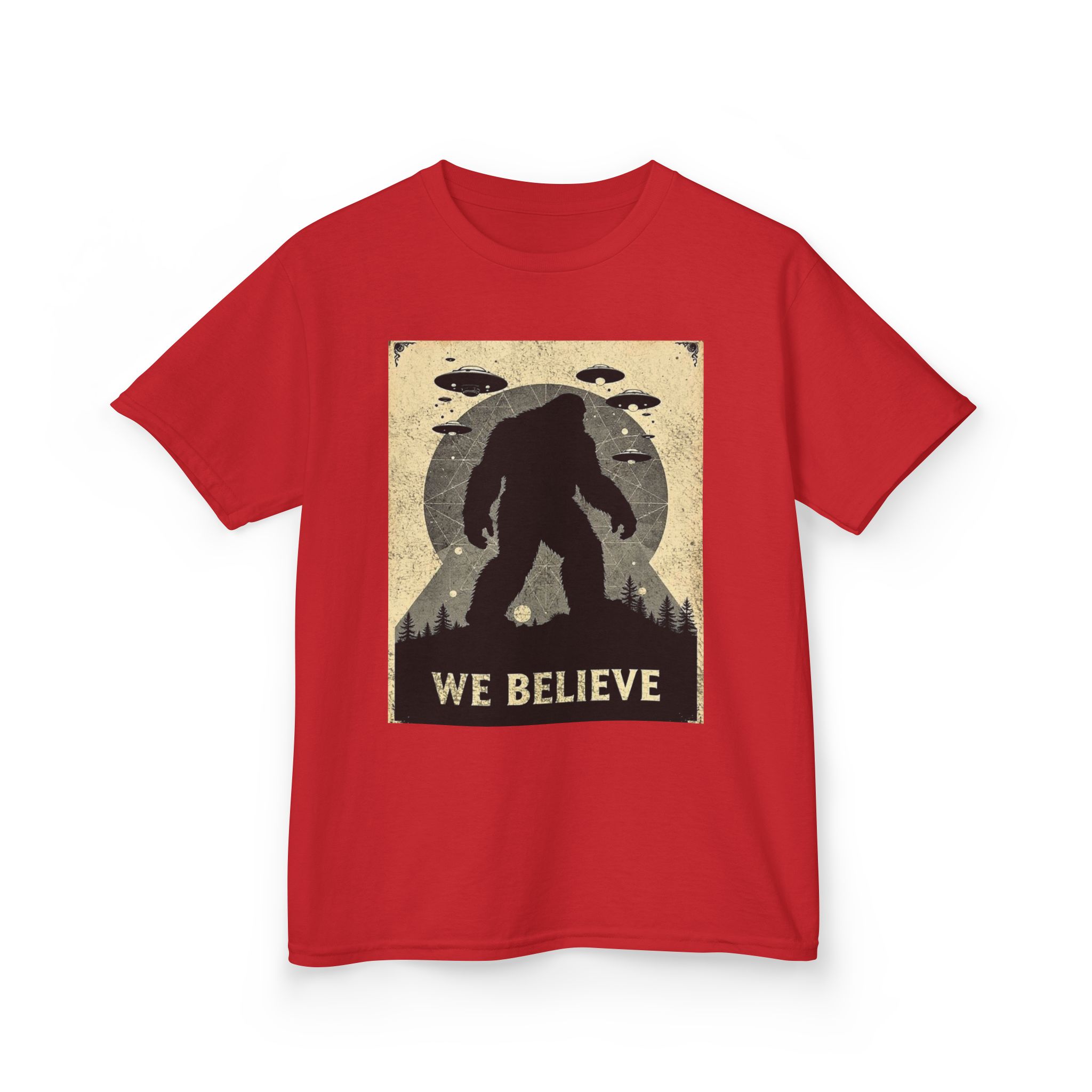 Sasquatch Skywatch Kid's Heavy T-Shirt - Image 18