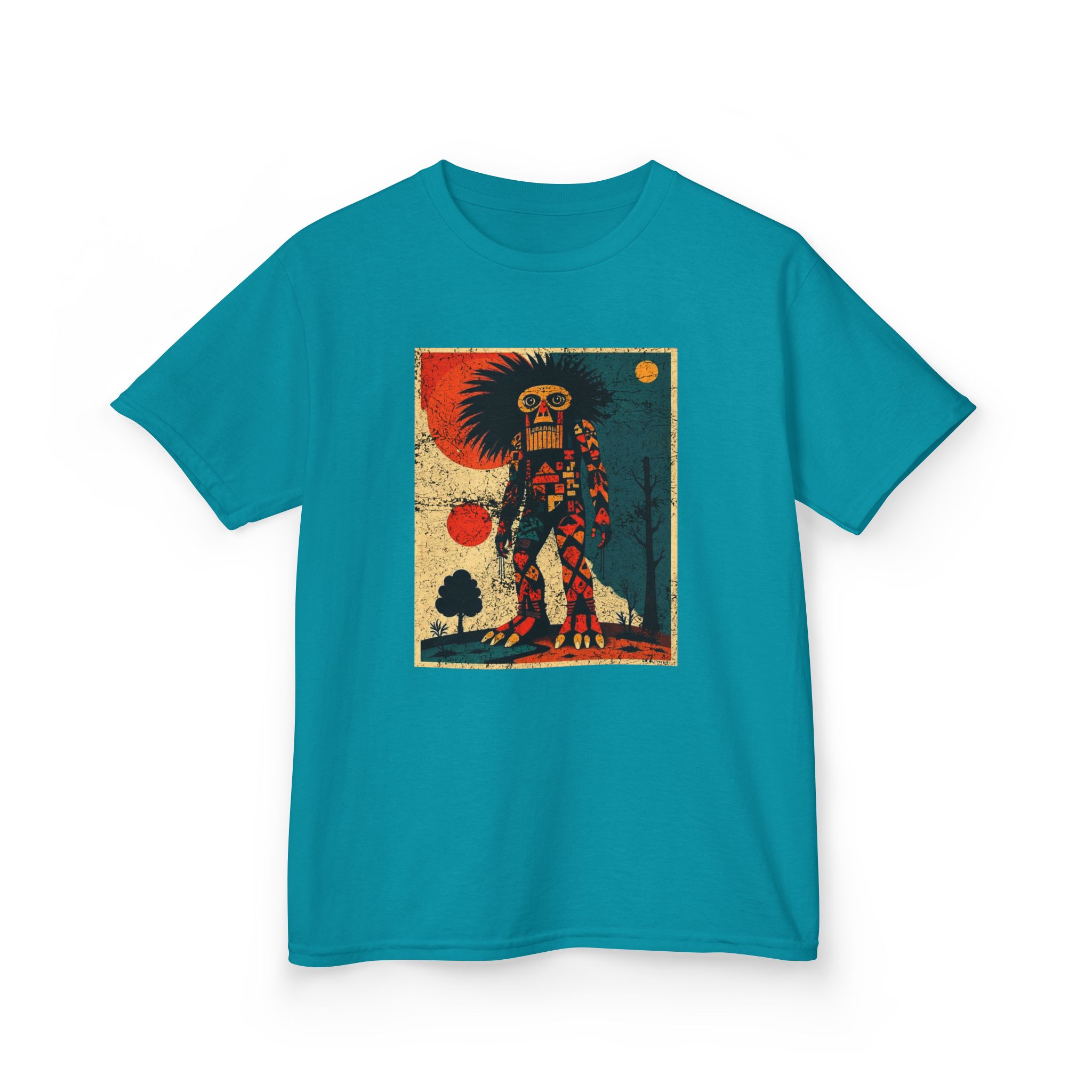 Abstract Bigfoot Shaman Shirt - Tribal Cryptid Graphic Tee - Image 10