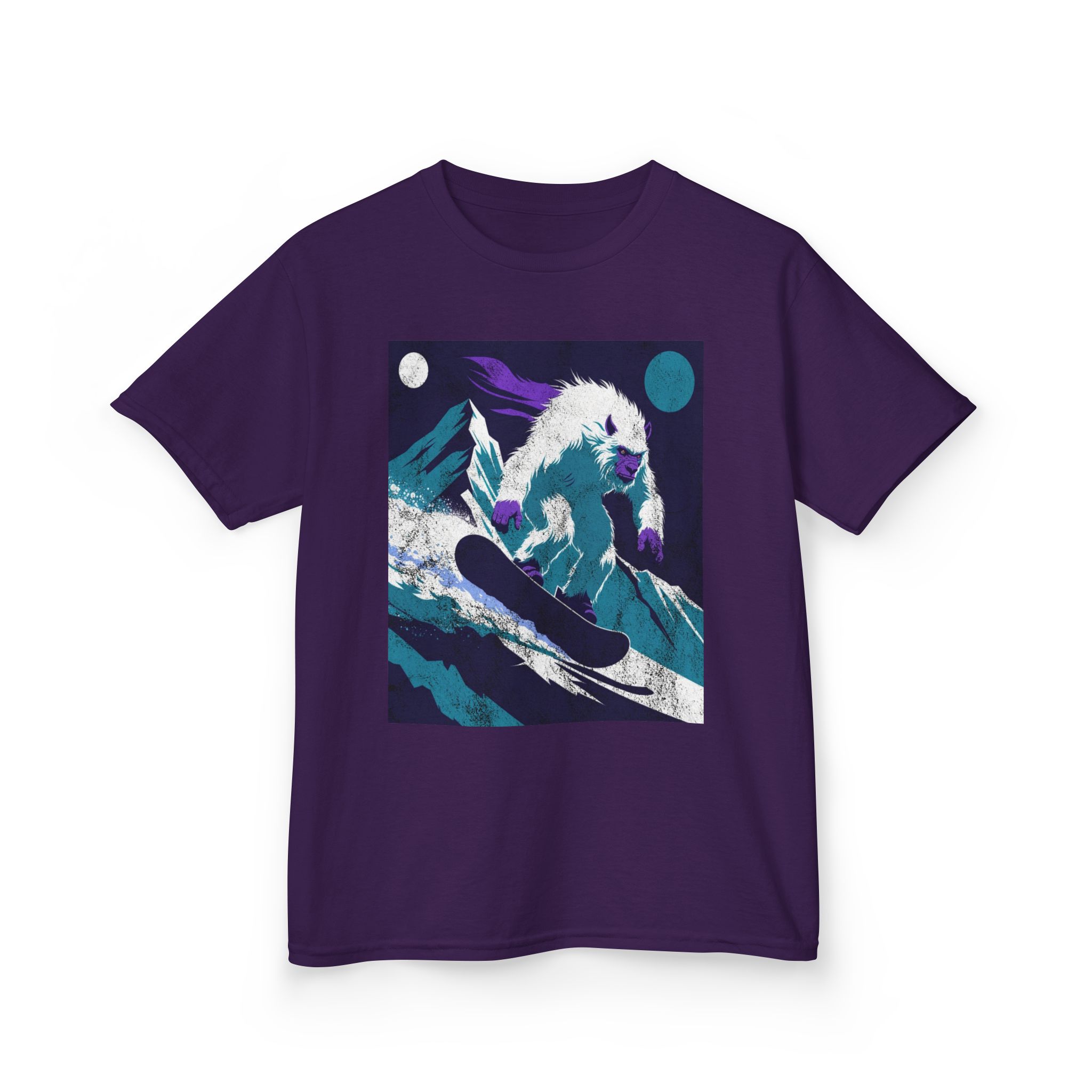 Kids Yeti Descent T-Shirt — Yeti's Descent Graphic Tee - Image 22