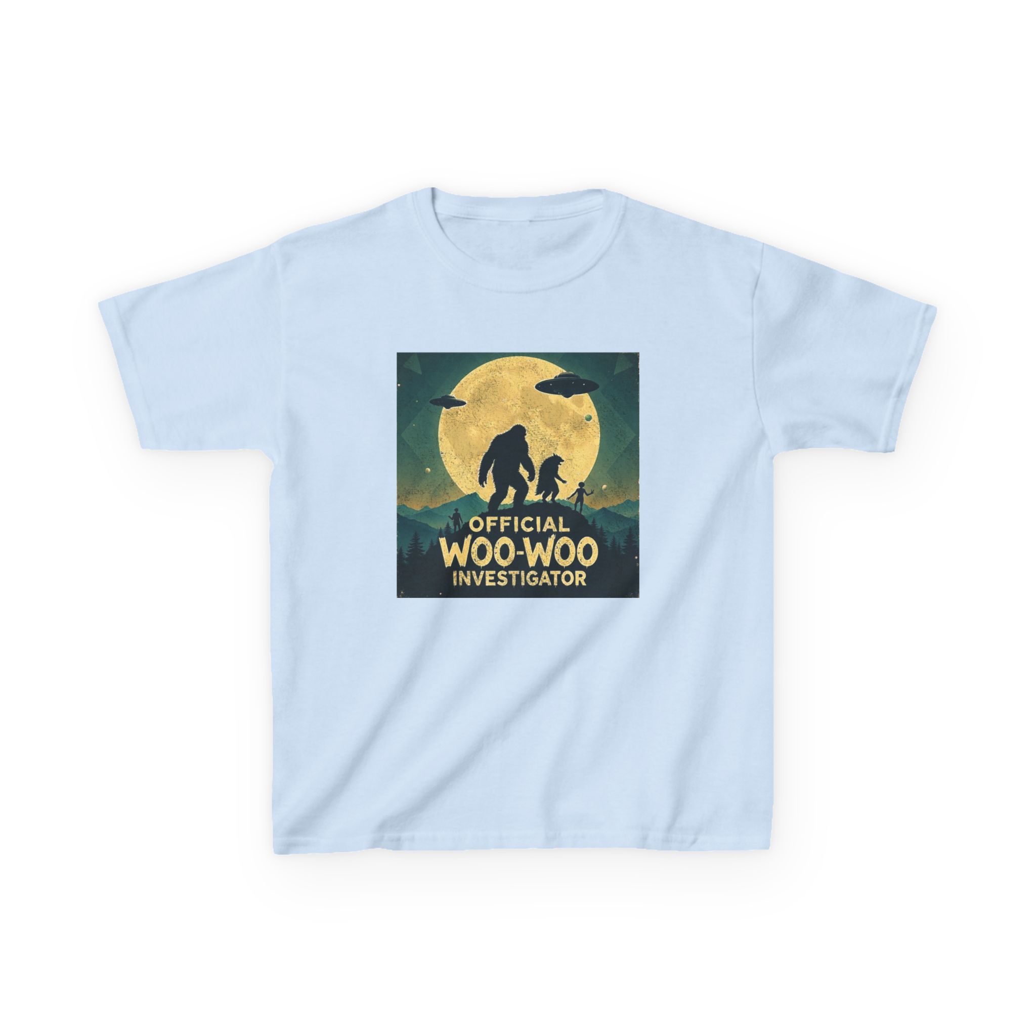 Official Woo-Woo Investigator Shirt - Retro UFO and Bigfoot Cryptid Tee - Image 11