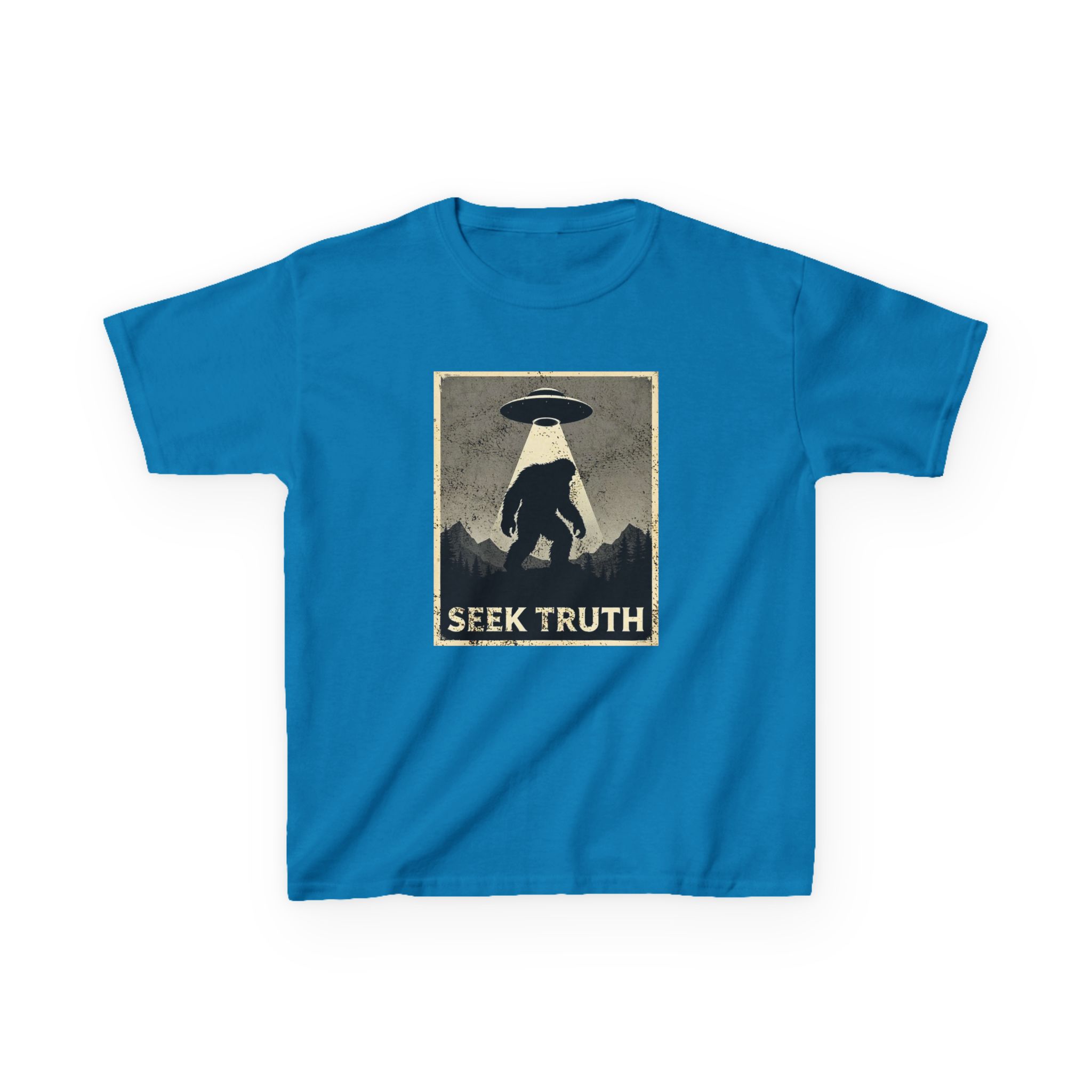 Kids "Seek Truth" Bigfoot Cryptid T-Shirt - Image 20