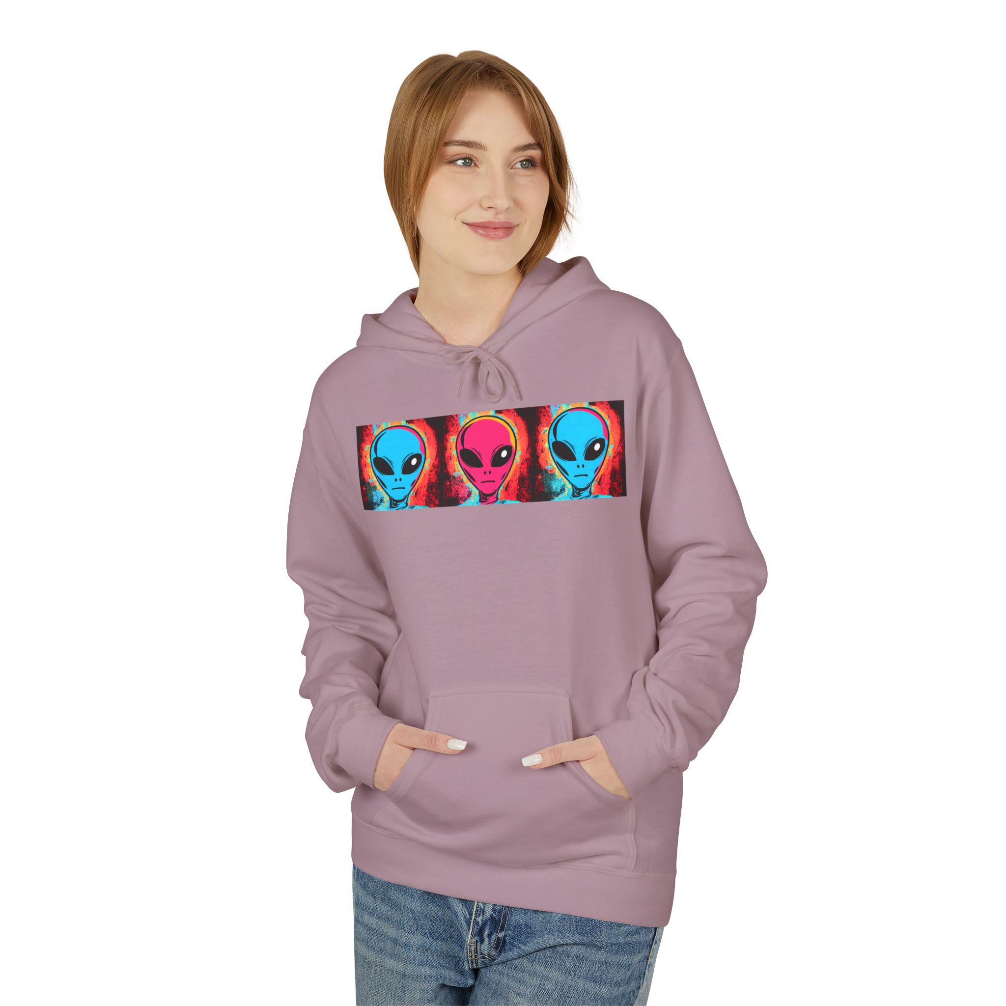 Alien Triptych Hoodie — Retro Psychedelic Extraterrestrial Graphic Pullover - Image 37