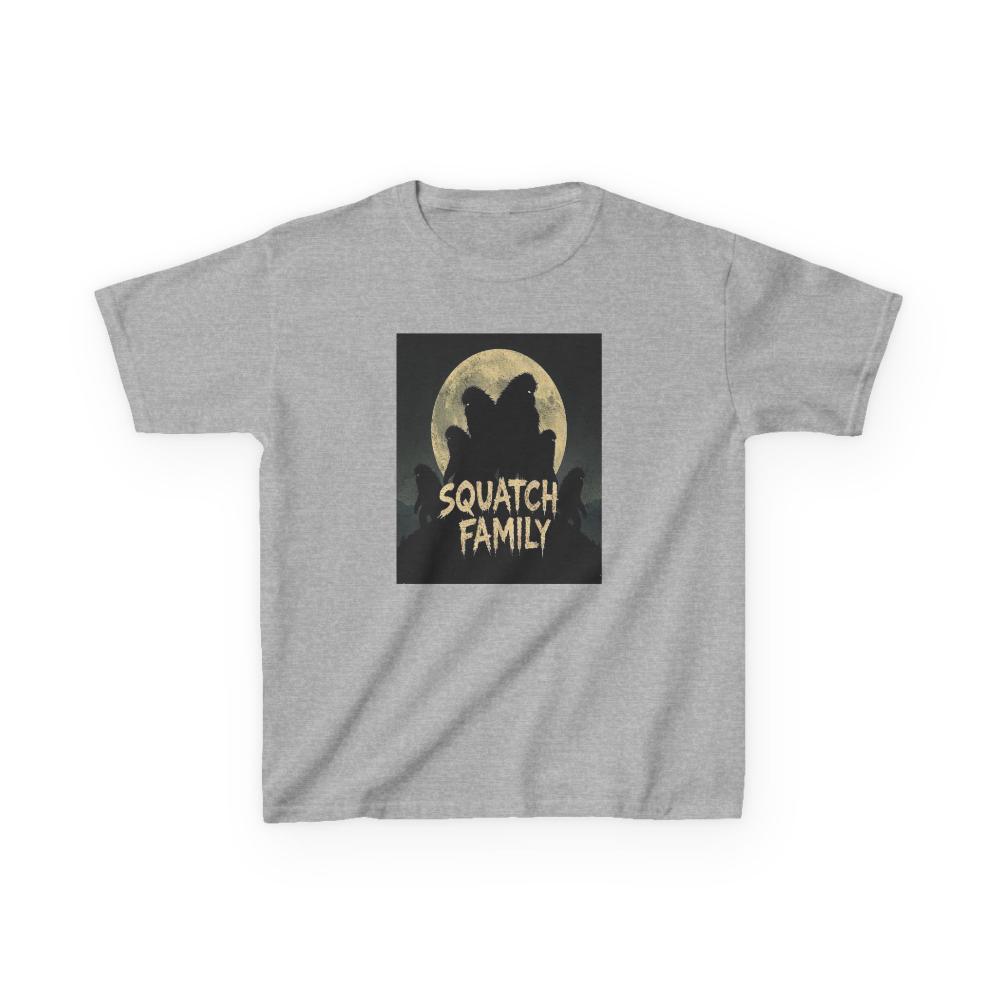 Kids Bigfoot Tee — "SQUATCH FAMILY" Moonlit Cryptid Graphic - Image 4
