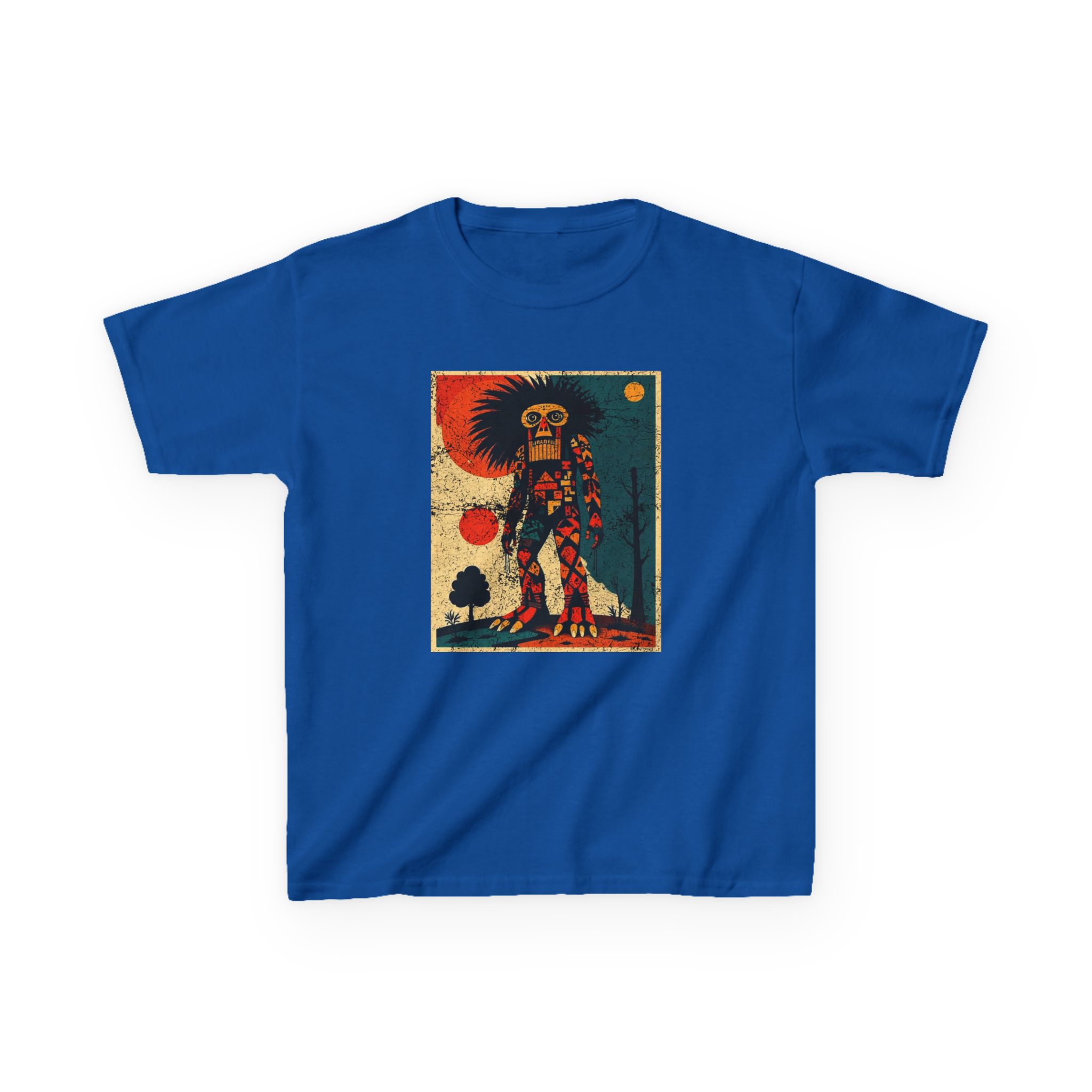 Abstract Bigfoot Shaman Shirt - Tribal Cryptid Graphic Tee - Image 15